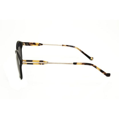 Men's Black Round Sunglasses