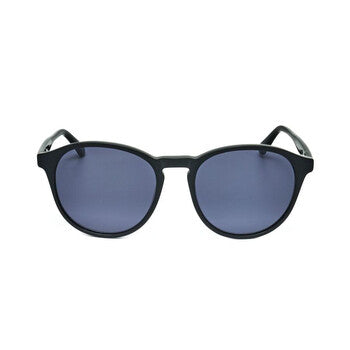 Men's Black Round Sunglasses
