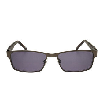 Men's Brown Rectangular Sunglasses