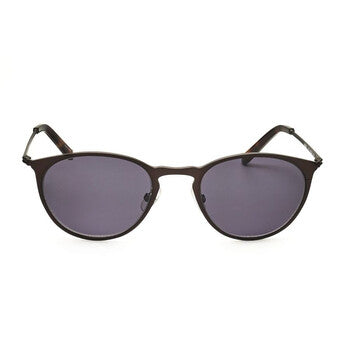 Men's Brown Round Sunglasses