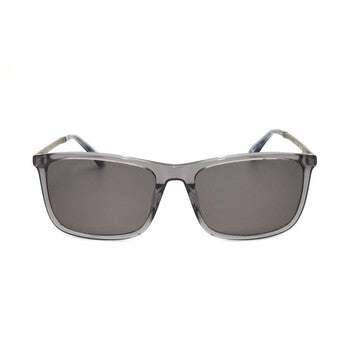 Men's Grey Rectangular Sunglasses