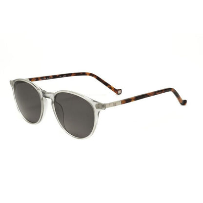 Men's Grey Round Sunglasses
