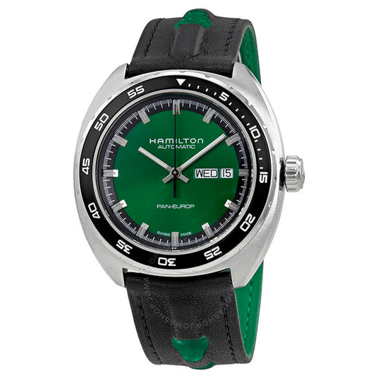 ساعة هاميلتون، أمريكان كلاسيك بان يوروب أوتوماتيكية للرجال بمينا أخضر