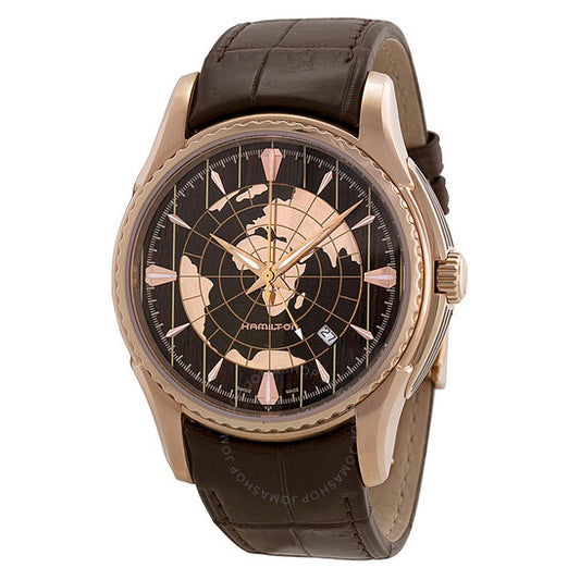 Hamilton, Aquariva GMT Brown Dial Brown Leather Men's Watch