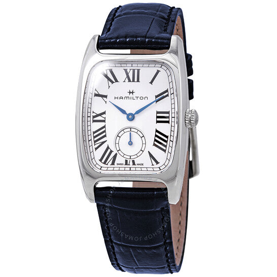 Hamilton, Boulton L Silver Dial Blue leather Ladies Watch