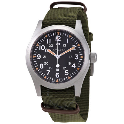 Hamilton, Khaki Field Hand Wind Black Dial Men's Watch