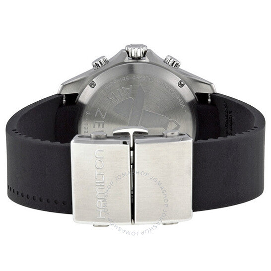 Hamilton, Flight Timer Chronograph Black Dial Rubber Men's Watch