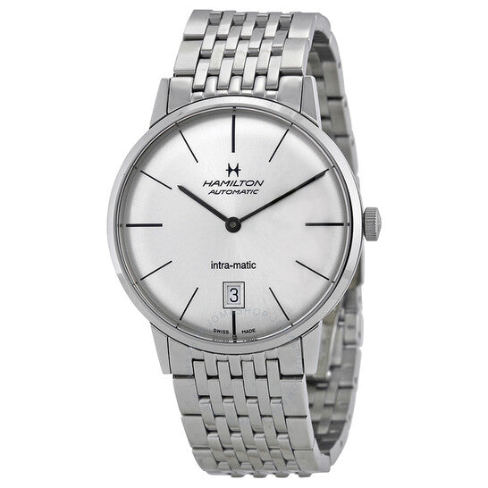 Hamilton, Intra-Matic Silver Dial Stainless Steel Men's Watch