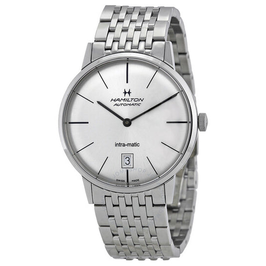 Hamilton, Intra-Matic Silver Dial Stainless Steel Men's Watch