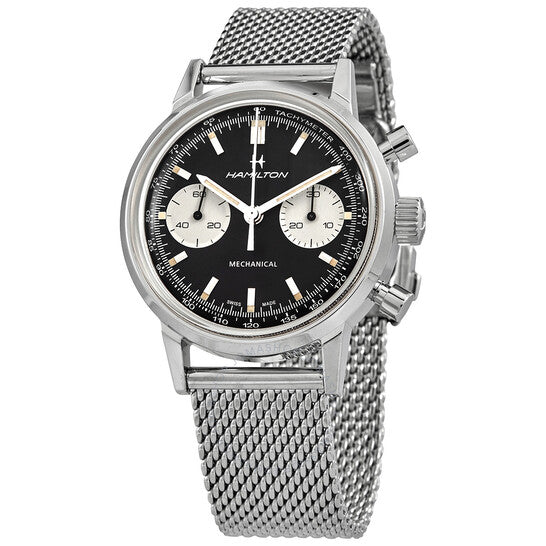 Hamilton, Intra-Matic Chronograph Hand Wind Black Dial Men's Watch