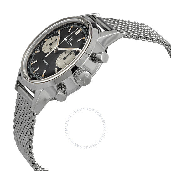 Hamilton, Intra-Matic Chronograph Hand Wind Black Dial Men's Watch