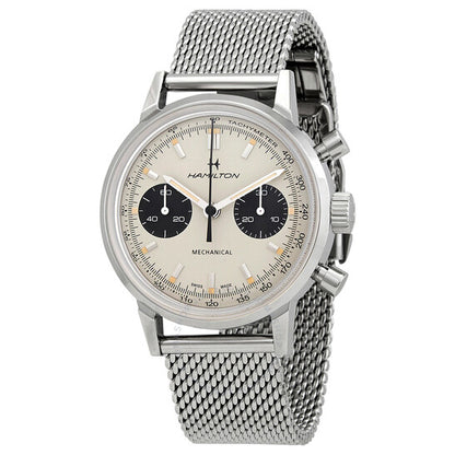 Hamilton, Intra-Matic Chronograph Hand Wind Silver Dial Men's Watch