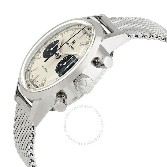 Hamilton, Intra-Matic Chronograph Hand Wind Silver Dial Men's Watch