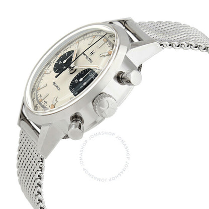 Hamilton, Intra-Matic Chronograph Hand Wind Silver Dial Men's Watch