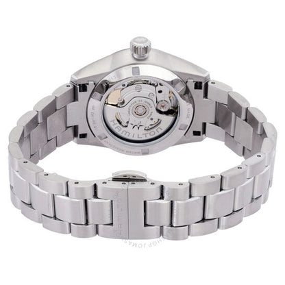 ساعة هاميلتون جازماستر أوتوماتيكية للسيدات بمينا أسود