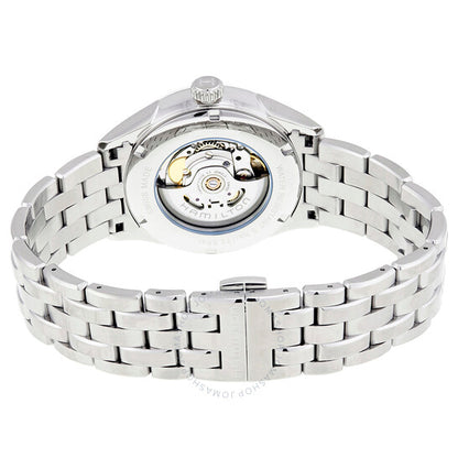 ساعة هاميلتون جازماستر أوتوماتيكية للرجال بمينا أسود