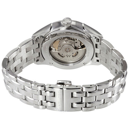 ساعة هاميلتون جازماستر أوتوماتيكية للرجال بمينا أسود