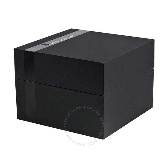 Hamilton, Jazzmaster Automatic Chronograph Grey Dial Black Leather Watch