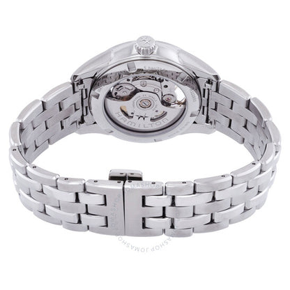 ساعة هاميلتون جازماستر أوتوماتيكية للسيدات بمينا بنفسجي