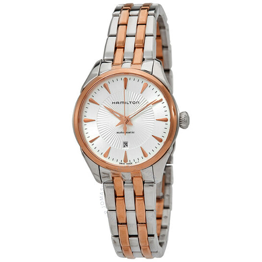 Hamilton, Jazzmaster Automatic Silver Dial Ladies Two Tone Watch