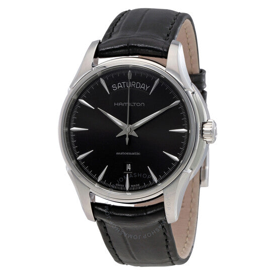 Hamilton, Jazzmaster Black Dial Black Leather Men's Watch