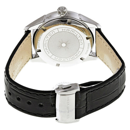 Hamilton, Jazzmaster Black Dial Men's Leather Watch
