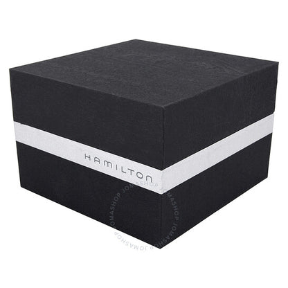 ساعة هاميلتون جازماستر للرجال بمينا بني وحزام جلدي