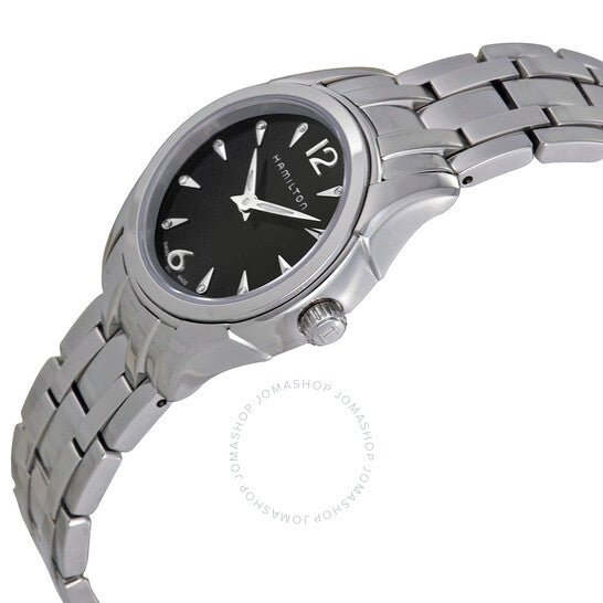 ساعة هاميلتون جازماستر دايموند للنساء بمينا سوداء