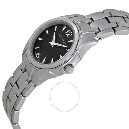 ساعة هاميلتون جازماستر دايموند للنساء بمينا سوداء