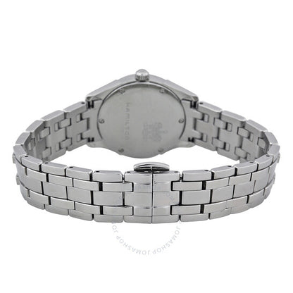 ساعة هاميلتون جازماستر دايموند للنساء بمينا سوداء