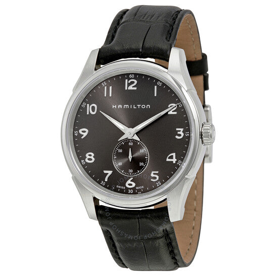 Hamilton, Jazzmaster Grey Dial Black Leather Men's Watch