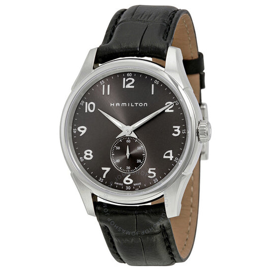 Hamilton, Jazzmaster Grey Dial Black Leather Men's Watch