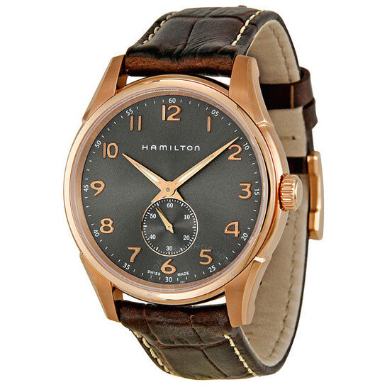 Hamilton, Jazzmaster Grey Dial Brown Leather Men's Watch