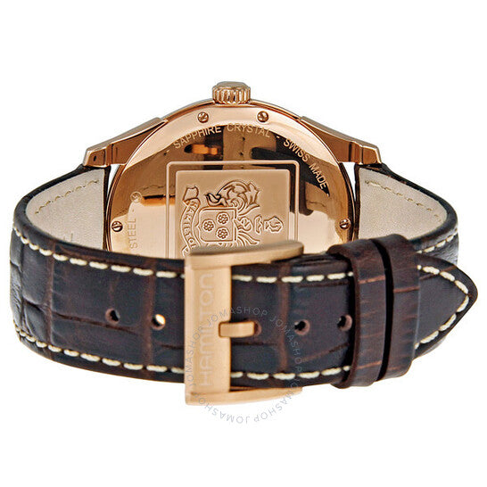 Hamilton, Jazzmaster Grey Dial Brown Leather Men's Watch