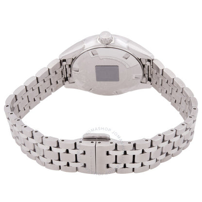 ساعة هاميلتون جازماستر ليدي كوارتز للسيدات بمينا أبيض