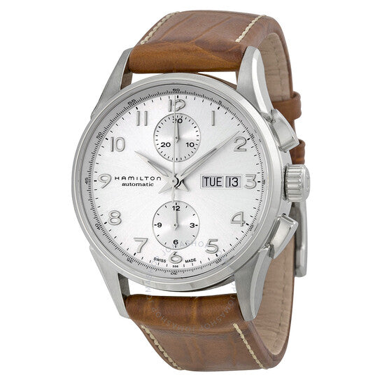 Hamilton, Jazzmaster Maestro Silver Dial Brown Leather Men's Watch