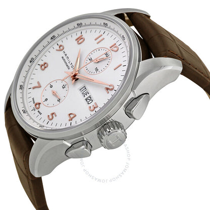 ساعة هاميلتون جازماستر مايسترو للرجال بمينا أبيض