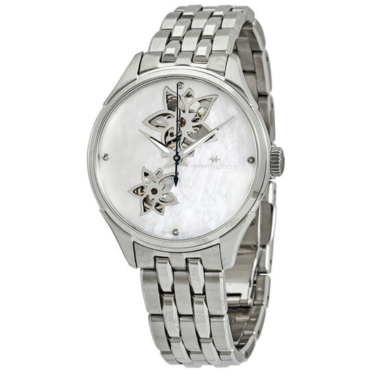 Hamilton, Jazzmaster Open Heart Automatic MOP Diamond Dial Ladies Watch