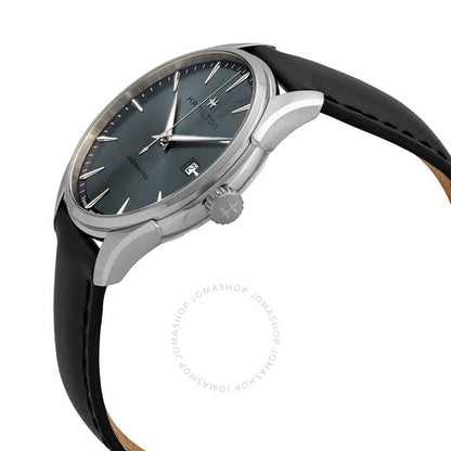Hamilton, Jazzmaster Quartz Grey Dial Black Leather Men's Watch