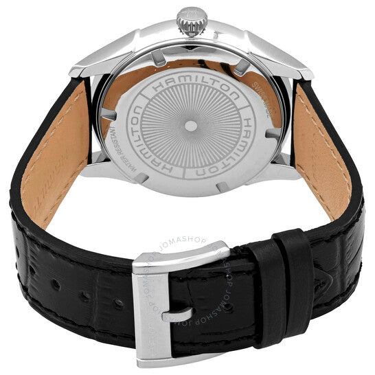 Hamilton, Jazzmaster Quartz Grey Dial Black Leather Men's Watch