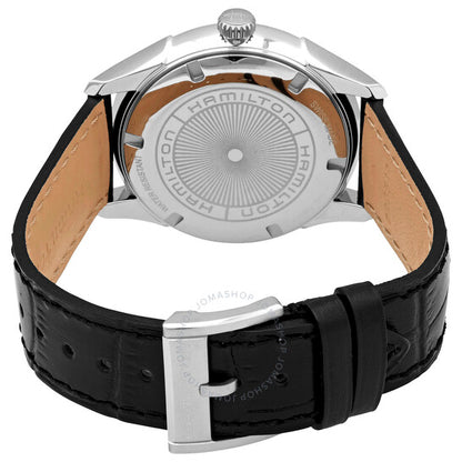 Hamilton, Jazzmaster Quartz Grey Dial Black Leather Men's Watch