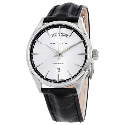 Hamilton, Jazzmaster Silver Dial Black Leather Men's Watch