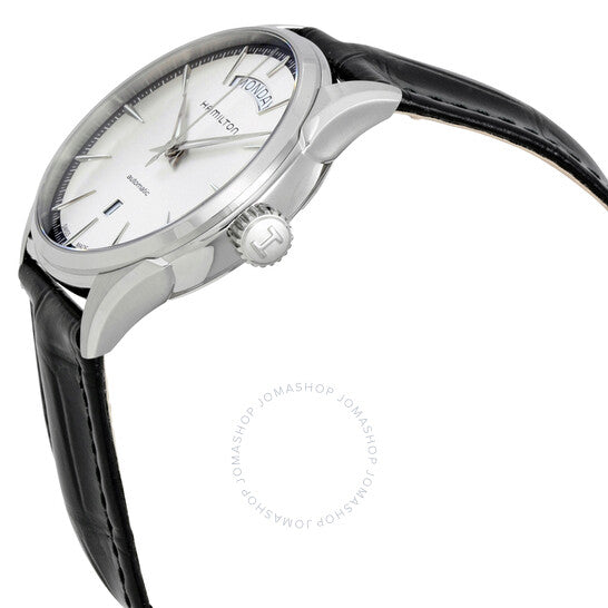 Hamilton, Jazzmaster Silver Dial Black Leather Men's Watch