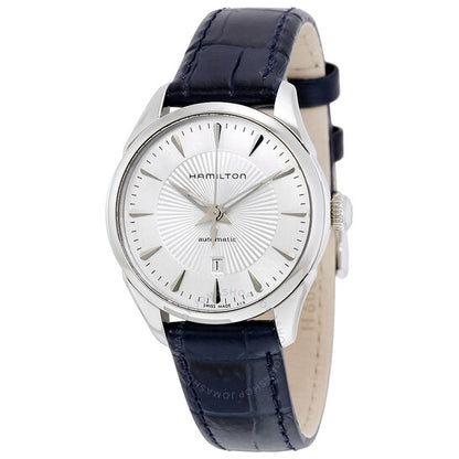 Hamilton, Jazzmaster Silver Dial Blue Leather Ladies Watch