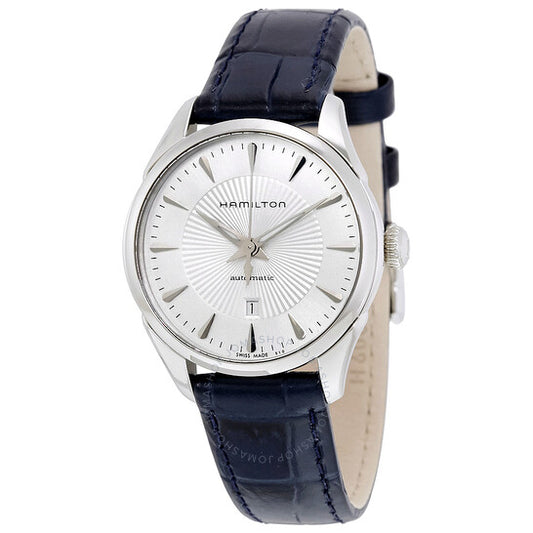 Hamilton, Jazzmaster Silver Dial Blue Leather Ladies Watch