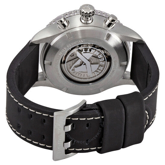 Hamilton, Khaki Aviation Chronograph Automatic Black Dial Men's Watch