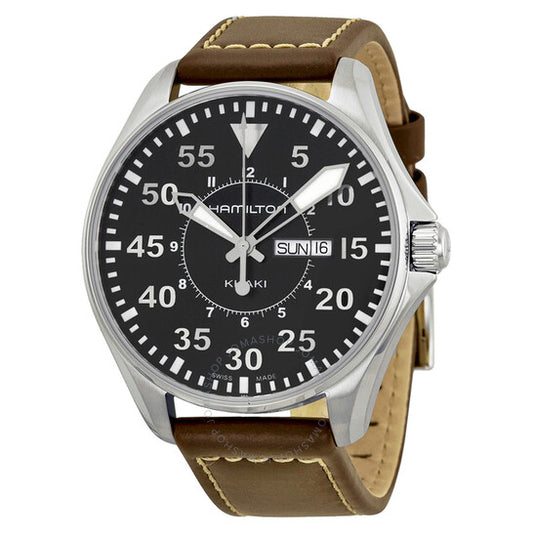 Hamilton, Khaki Aviation Pilot Black Dial Men's Watch