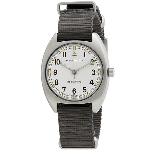 Hamilton, Khaki Aviation Pilot Pioneer Mechanical Hand Wind Silver Dial Men's Watch