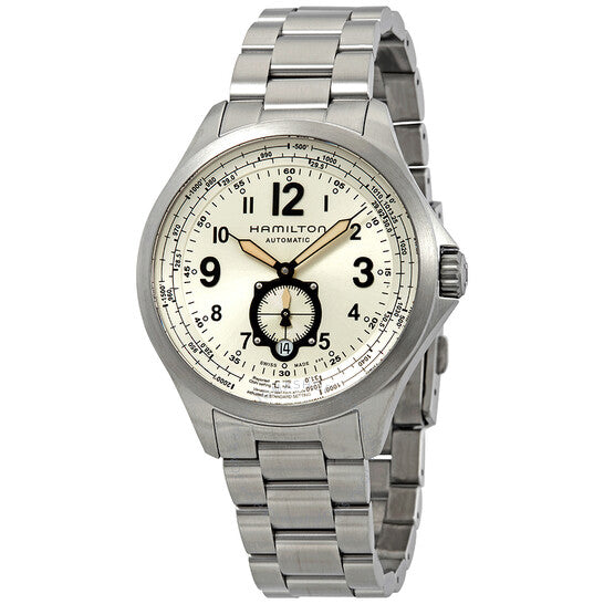 Hamilton, Khaki Aviation QNE Automatic Silver Dial Men's Watch