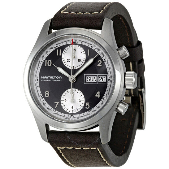 Hamilton, Khaki Field Black Dial Chronograph Automatic Men's Watch